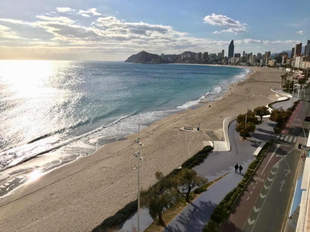 Los Fernandos, 1St Line Beachfront Poniente, 2 Bedroom Apartment Ocean Terrace Benidorm Eksteriør billede